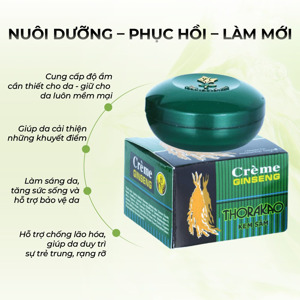 kem sâm thorakao dưỡng trắng hiệu quả