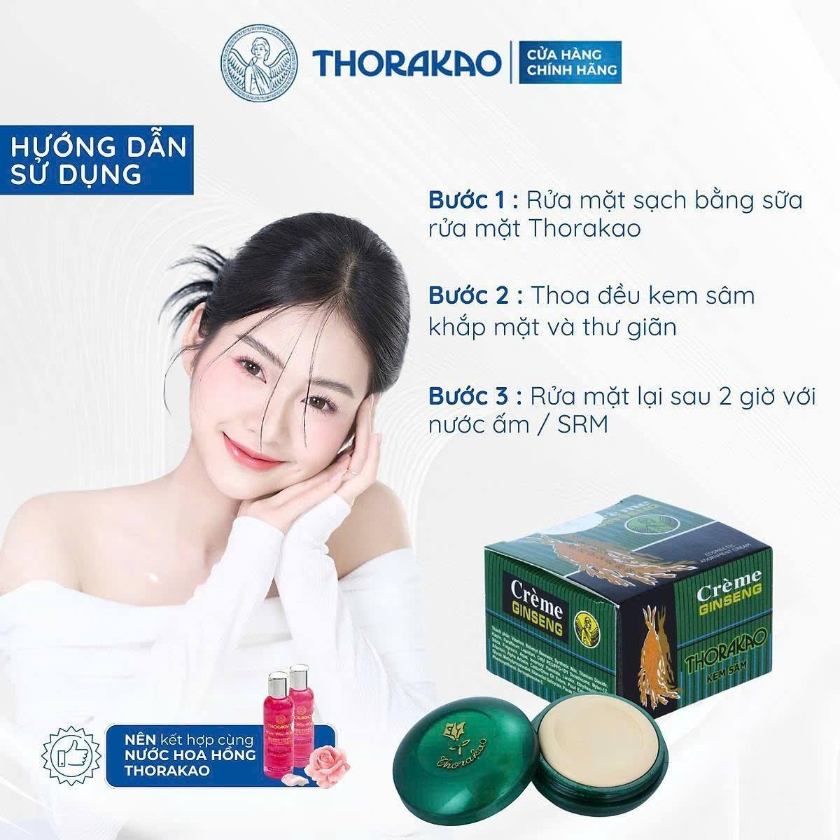 sử dụng kem sâm thorakao đúng cách đễ đạt hiệu quả