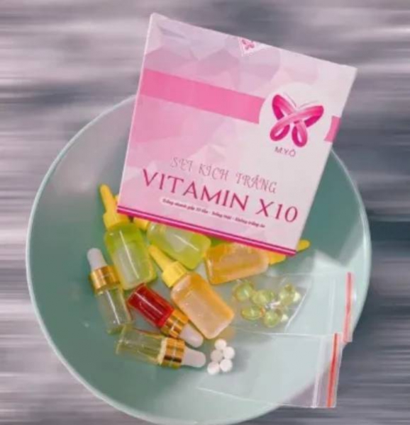 Set Kích Trắng Vitamin X10