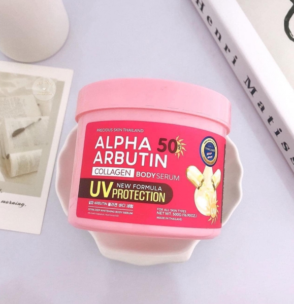 Kem Dưỡng Trắng Body Alpha Arbutin Collagen Body Serum SPF50 UV Protection
