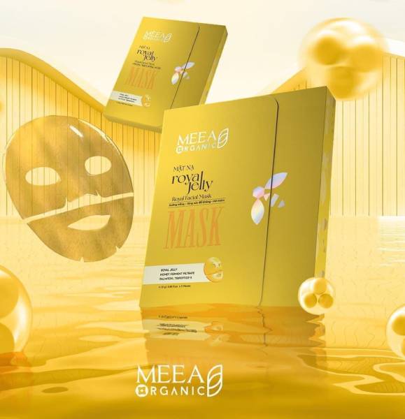 Mặt Nạ Thạch Collagen Meea Organic Màu Vàng