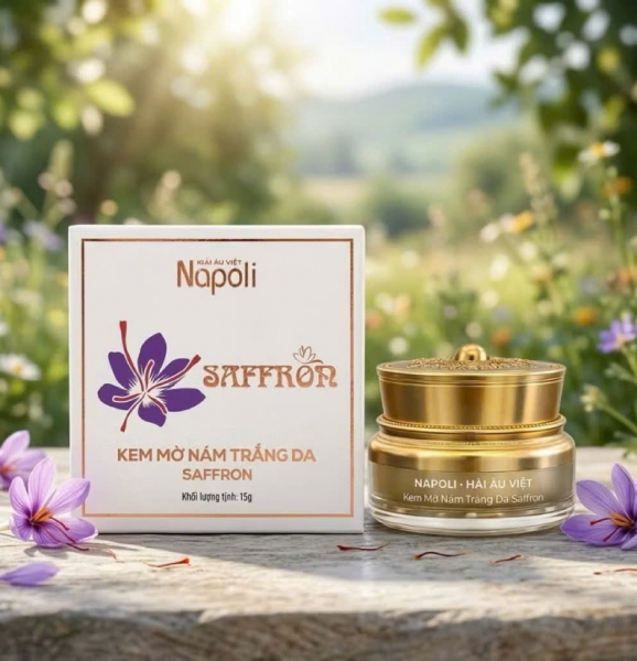 Kem Nám Trắng Da Saffron Napoli Hải Âu Việt